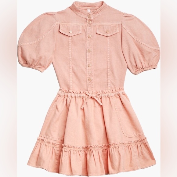 Zimmermann Ginger Utility Denim Top in Pink size 4 - Picture 1 of 11